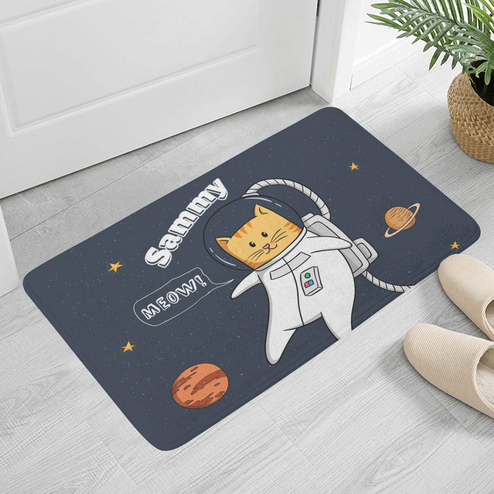 Space Cat Pet Food Mat