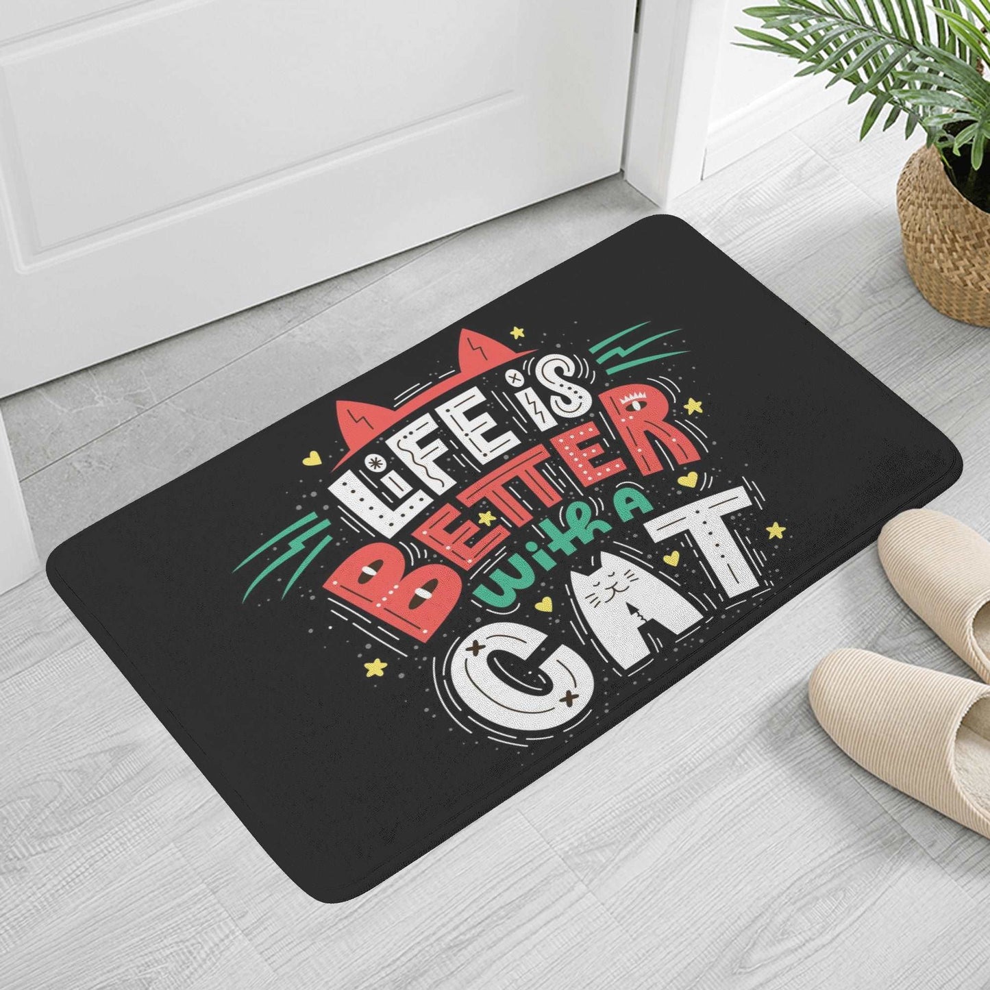 Life Is Better With A Cat Pet Mat