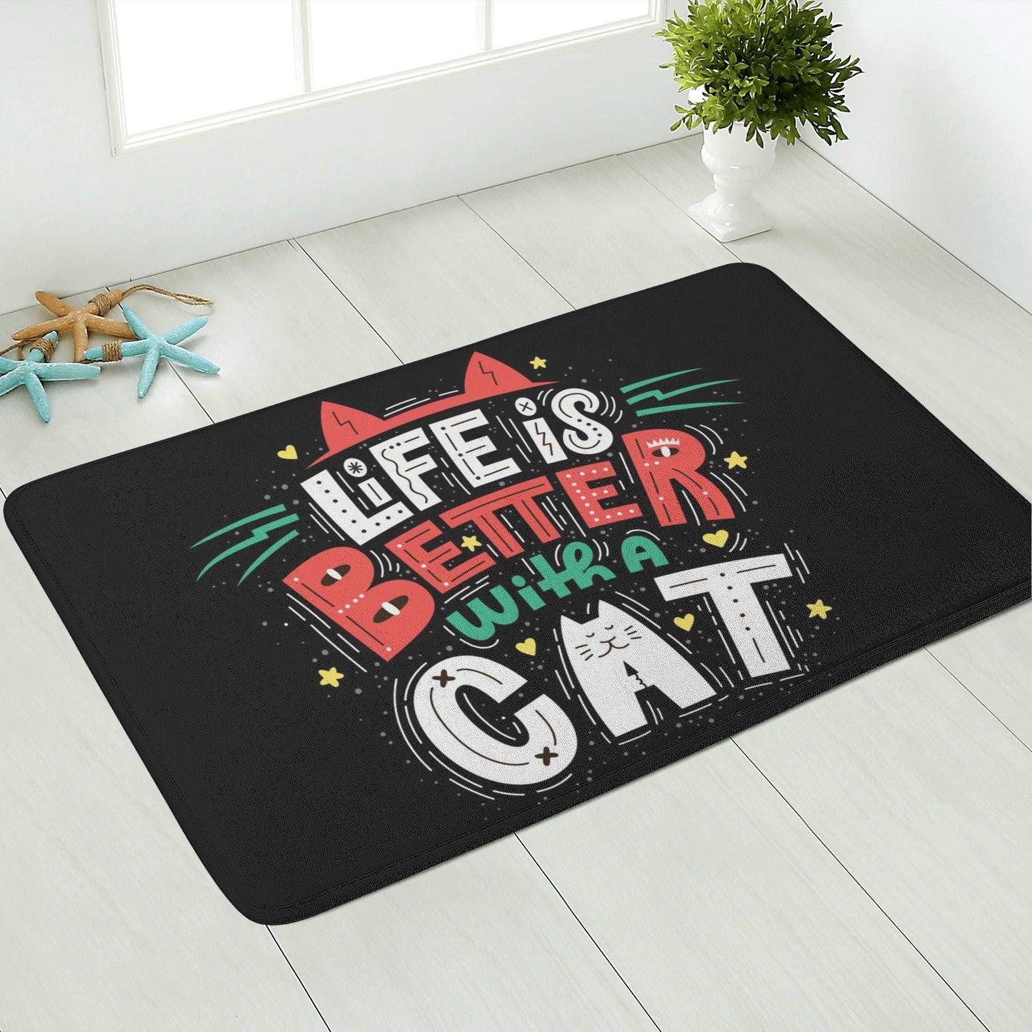 Life Is Better With A Cat Pet Mat