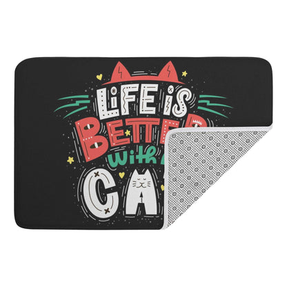 Life Is Better With A Cat Pet Mat