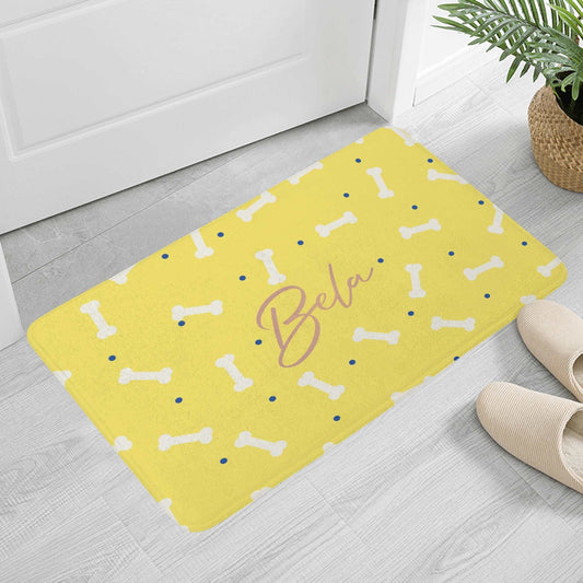 Cute Bone Pattern Pet Food Mat