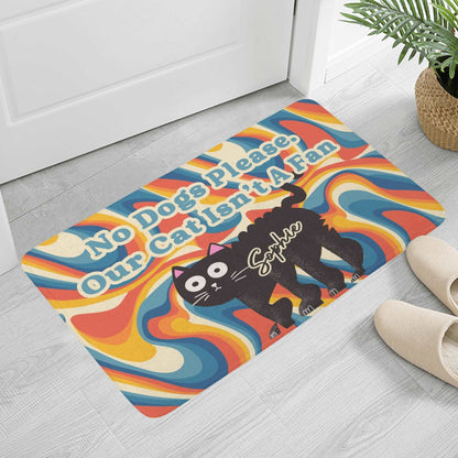 Colorful Psychedelic Pattern Pet Food Mat