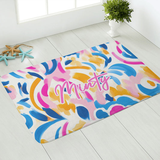 Pretty Abstract Pet Food Mat