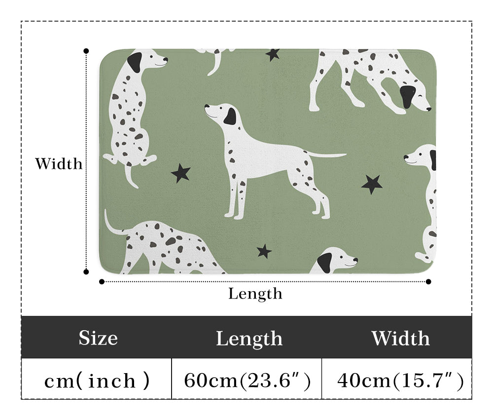 Cute Dalmatian Pattern Pet Food Mat