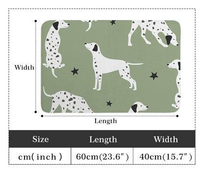 Cute Dalmatian Pattern Pet Food Mat