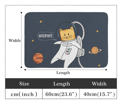 Space Cat Pet Food Mat